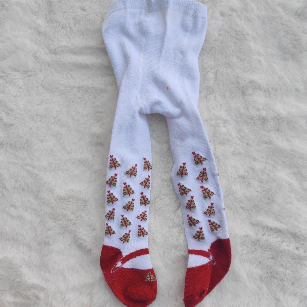 Cute Christmas tights size 0-6 months